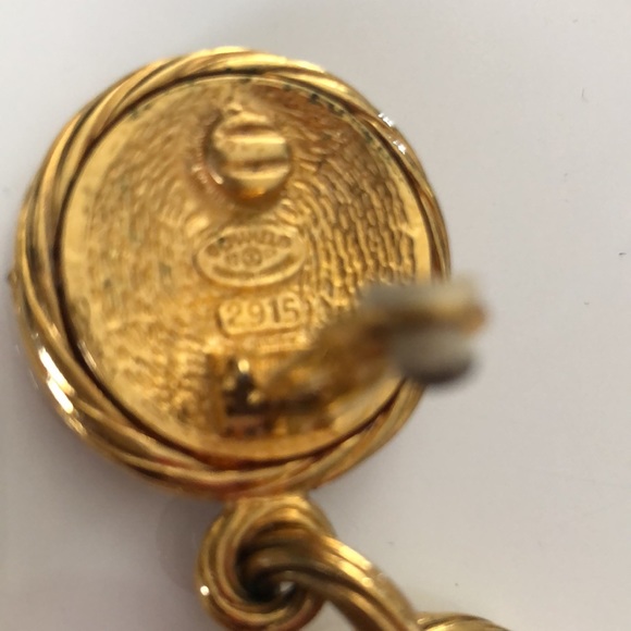 CHANEL vintage long rope earrings with CC logo, 1993 Spring collection - Picture 6 of 9